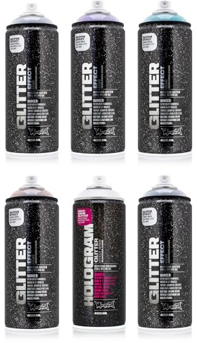 Montana Glitzer Spray 400ml Glitter Effekt Sprühlack - X-Mas Red