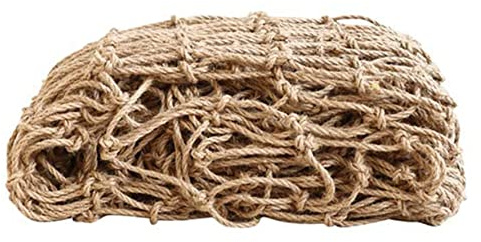 Peosaard Jute Plant Support Netting, Biodegradable Garden Twine, Natural Garden Trellis Twine Net for Climbing Plants Vegetable Tomatoes Runner Beans/39x197 Inch
