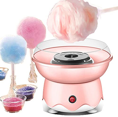 AIBOTY Zuckerwatte-Maschine für Kinder, Mini Electric DIY Sweet Cotton Candy Maker Tragbare Zuckerwatte-Maschine für Zuckerwatte, funktioniert mit Zucker ohne Zucker, Kinder,Rosa