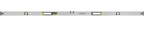 STANLEY FATMAX XTREME Hohlprofil-Wasserwaage (Länge: 200 cm, aus Aluminium, mit vergrößerten Block-Libellen, durchgängige Messkannte, stoßgedämpfte Gummi-Endkappen) FMHT43680-1
