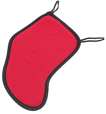 Geigenkinnhalter aus Baumwolle für 3/4 bis 4/4 Geige in Rot | Faltbar und Leicht zu Tragen, für Lange Spielphasen, Geeignet für Profis und Anfänger