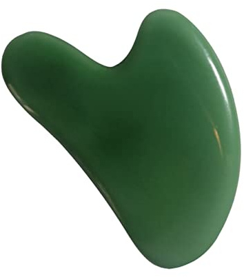 Homoyoyo Natürlicher Jade Gua Sha Massage-roller für Gesichtsmassage Glatte Kanten Sicher und Bequem für Hause