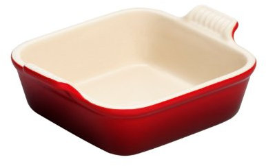 Le Creuset 91005713060100 Auflaufform quadratisch 0,5 l, 17x13 cm, Kirschrot