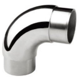Edelstahl Rundbogen 90° Grad - für z.B. Geländer Rohr 42,4 x 2,0 mm (S014208)