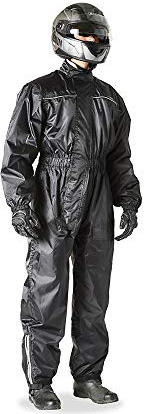 MU Um traje de lluvia, Negro, talla L