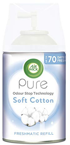 Air Wick Freshmatic - Recambio de ambientador de algodón puro suave, 250 ml