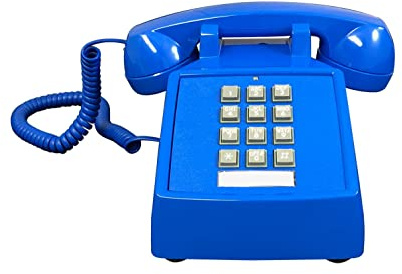 Kabel-Tischtelefon, Blau