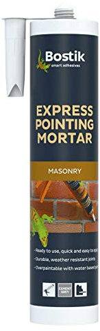 Pack of 6 BOSTIK 310ml Express Cement Pointing Mortar Grey Durable Masonry Repair