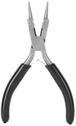 2 Stück Runde Nase Zange Schmuck Zangen Spitzzange Rundzange Zangensatz Werkzeug für Drahtarbeiten, Schmuckherstellung, DIY, Handwerk