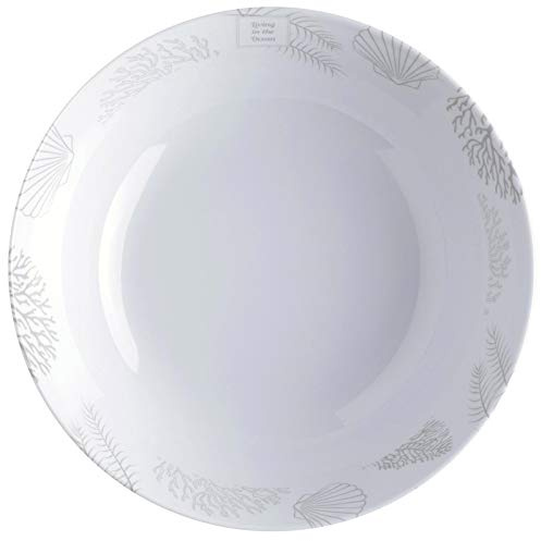Marine Business Deep Soup Plate, Melamine, 19 cm, Navy White - Living Series Single