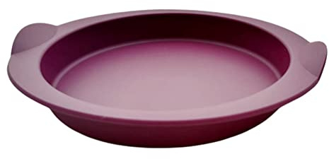Tupperware Backen Silikonform KLEIN lila glatt rund Backform Silikon Glatte Runde