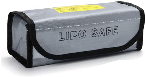 Kinsinder Lipo Batterie Safe Bag, Lipo Akku Tasche, Feuerfeste Sicherheitsschutztasch, Batterie Tasche Feuerfest Explosionsgeschützte Batteries Safe Bag für Charge