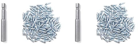 ZEZA 200 Stück Spikes für Reifen Universal Roller Rad Reifen Schnee Spikes Studs Reifen Anti-Rutsch Schraube Stud Trim 4X9mm