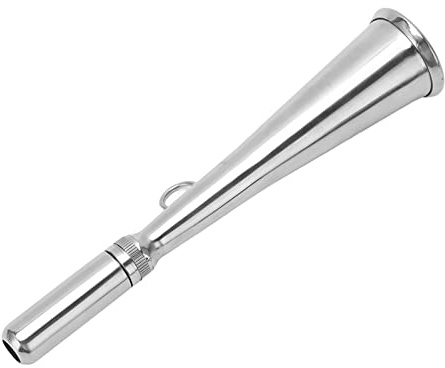 Foghorn Boat Horn Fog Horn Handheld Boat Yacht Series Handheld Foghorn Stainless Steel Fog Horn Removable Mouthpiece Accessory