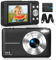 CAMKORY Digitalkamera Fotokamera FHD 1080P 44MP Kompaktkamera 16X Digitalzoom Fotoapparat Digitalkamera Klein Einfache Bedienung Bildstabilisator mit Akku für Kinder Anfänger Jungen Mädchen Schwarz