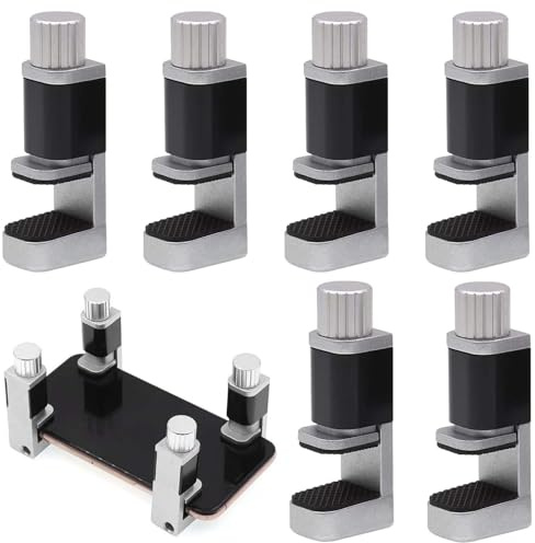 Aicharynic 6 clips de fixation réglables en métal : pince d'affichage LCD, fixation écran LCD, pour smartphone, ordinateur, ordinateur portable, tablette