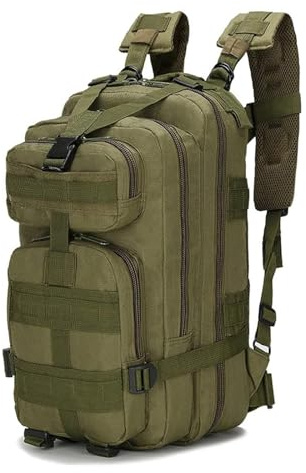 CINGHI LUSSO Tactical Backpack 25L Military Backpack Travel Backpack Mens School Bag Rucksack for Men Hiking Backpack Bag for Sports