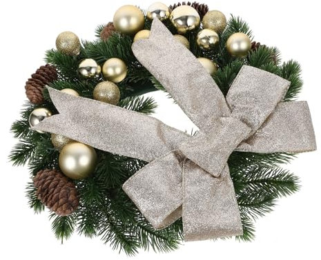 Cabilock Tür Dekorationen Hängen Kranz Weihnachten Elemente Festliche Bowknot Für Home