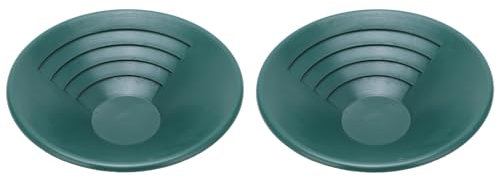 Pongnas Professional 260mm Green ABS Gold Panning Pan with Sieve Mesh & Ergonomic Grip – -Duty Prospecting Tray