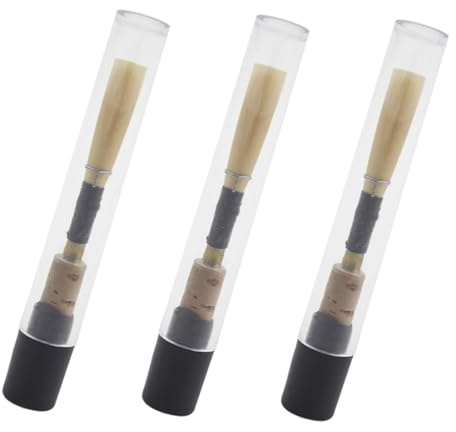 AKOOSY Cañas de Oboe Pequeñas de Caña Natural, 3 Piezas Elasticidad Buena y Dureza Moderada, Accesorios Ideales para Principiantes en Instrumentos de Viento