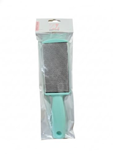 Professional Foot File Rasp, Mint Green Handle, Stainless Steel Pedicure Tool for Callus and Dead Skin Removal