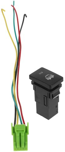 ROMISBABA Interrupteur poussoir LED robuste pour voiture commutateur à bascule avec voyant blanc remplacement pour véhicule installation facile
