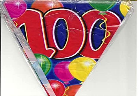 Folat - Ballons guirlande 100e anniversaire - 10 m