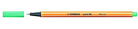 STABILO point 88 Fineliner pigment liner 88/13 (3 Stück) – Eis grün