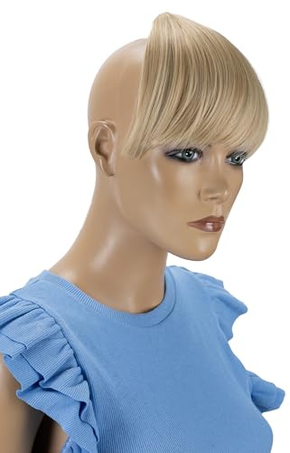 CAISHA Pony Clip In Extensions Stirnfransen Haarteil Blond Mix HF2