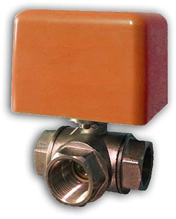 VALVOLA DEVIATRICE MOTORIZZATA 1 IMPIANTO SOLARE TERMICO CALDAIA (Attacchi 3/4 F)