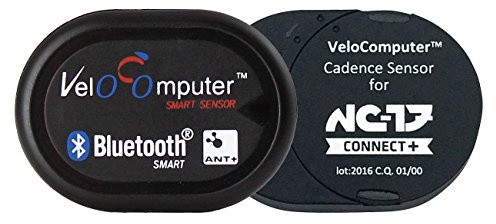 NC-17 Connect Velocomputer VC 5.1 für Geschwindigkeit oder Trittfrequenz, Fahrrad Dualband Sensor für iPhone und Android, Fahrradcomputer mit einfacher Montage