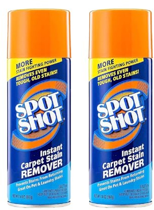 Spot Shot Instant Carpet Stain Remover Aerosol 14 oz can - 2 Pack