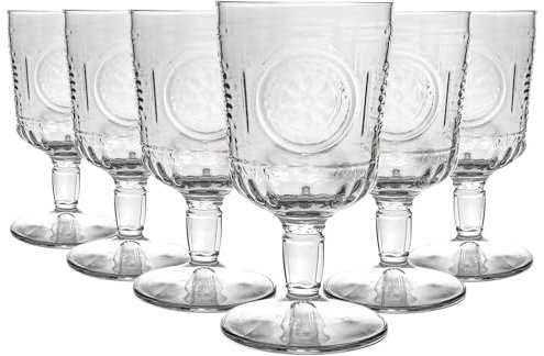 Bormioli Rocco Gafas de vino románticas de Bormioli Rocco - 320ml - Paquete de 6