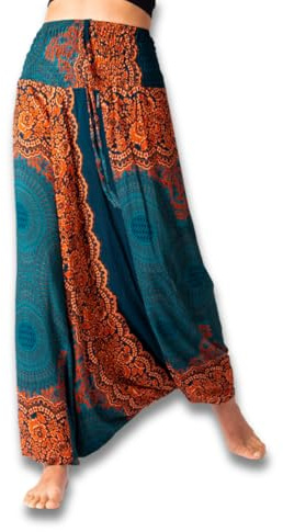 PANASIAM Aladin Pants, Mandala 3, Turquiose XL