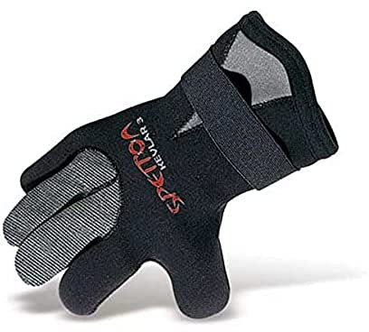 SPETTON GUP33-L 3 mm BIF Kevlar Handschuhe, schwarz/grau, groß