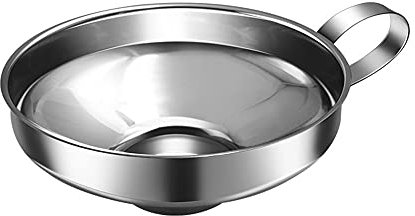 Marmellata a imbuto in acciaio inox con grande apertura per cucina, imbuto di conservazione regolabile di grande diametro volante per marmellata di fagioli per marmellata di olio liquido salsa per