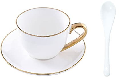 ZOGBX Taza de té, Tazas de café de Porcelana,Tazas de Café Florales,Juegos Tazas te Porcelana Inglesa,Juego de Tazas de la Tarde Vintage,Juego de Cafe Completo,Conjuntos de Taza y platillo