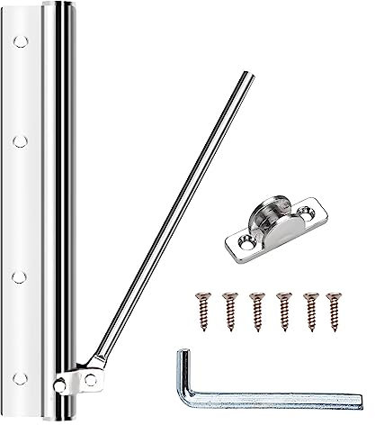 Chiudiporta Automatico in Acciaio Inossidabile, Regolabile per Porte Interni ed Esterni