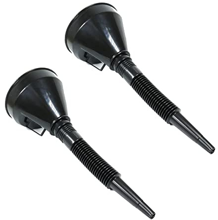 kingsea 2Set Trichter mit Flexiblem Schlauch, Car Petrol Filter Funnel Flexible Funnel, Car Fuel Funnel Diesel Hose for Car Motorcycle Water Oil Filling