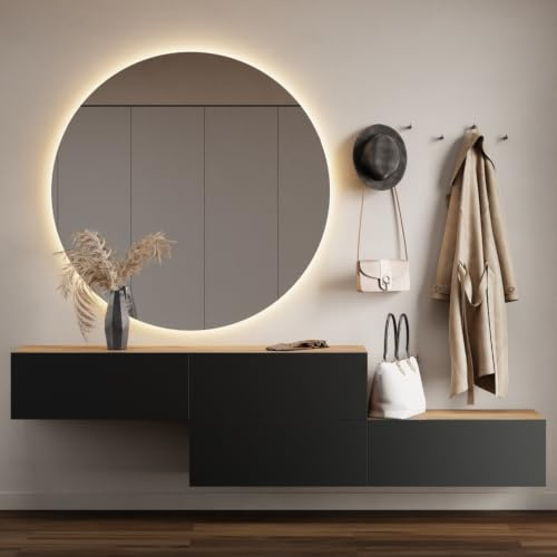 Planetmöbel Flur Möbel Garderobe 2X 160 cm Hängeschrank | Kompaktgarderobe, Garderobenschrank schmal mit Klappe, Dielenschrank mit Stauraum, Wandgarderobe hängend / stehend