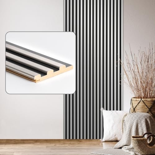 Wandpaneele & Deckenpaneele Desiwa 14er-Set in Edelstahl Schwarz 10,7x130 cm Glanzfarben