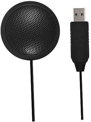 DIKACA Micro USB Micro De Table Microphone De Réunion Double Combiné Casque