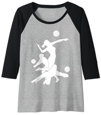 Damen BEACHVOLLEYBALL VOLLEYBALLSPIELER VOLLEYBALL Raglan