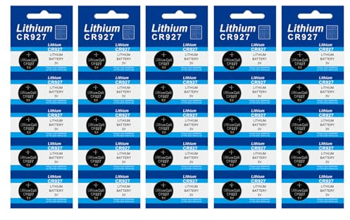 Yooghuge Lot de 25 piles bouton au lithium 3 V CR927/CR1220/CR1620/CR1632/CR2016/CR2025/CR2032/CR2450