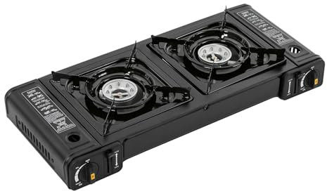 Réchaud de camping au butane - Portable - Auto-allumage - Brûleur GPL pour camping-car, appartements, extérieur