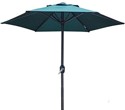 NSTVVEE Gartenschirm Gartenschirme 200Cm Gartenschirm Grün, UV50+ Sonnenschutz Außenterrassenschirm Mit Kurbel Für Balkon Café Strand, Sockel Nicht Im Lieferumfang Enthalten
