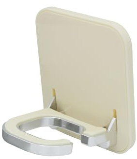 MultiValue Soporte Secador de Pelo, Plásticos Soporte Secador Práctico Soporte para Secador de Pelo con Adhesivo Resistente a Caídas Colgador Secador Pelo para Dormitorio Cuarto de Baño (Plateado)