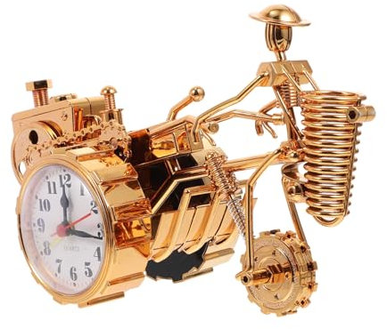 Ciieeo Traktor-federhalter-Uhr Vintage-Design Desktop- -Uhr Für Zuhause Büro Wohnheim