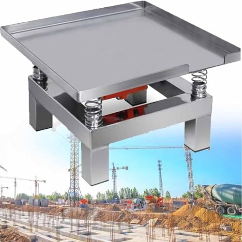 Coctelera de hormigón de 35 * 35 cm/50 * 50 cm, pequeña mesa vibratoria de hormigón, mini banco de pruebas de vibración de acero inoxidable, bloque de prueba para industria, experimentos, construcci