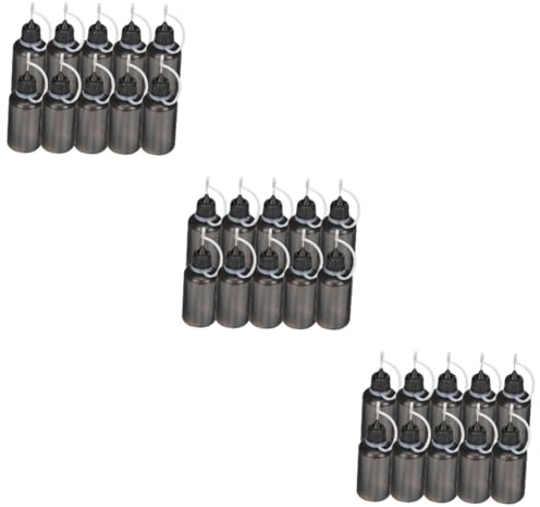 Operitacx 60pcs Plastic Oil Bottle Pointed Nozzle for Engine Oil Dispensing and Liquid Glue Squeeze Bottles for Uses